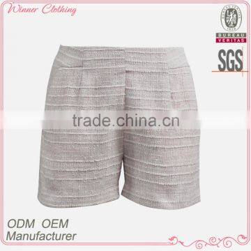 2015 New Designed Ladies Tweed Fashion Short