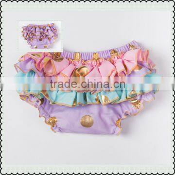 Hot Selling Baby Ruffle Cotton Diaper Cover Toddler Infants Bloomers Baby Solid Panties Bloomer Kids Bloomers photo-4