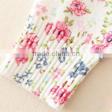 Princess Warm Fashion Pullovers Weave Knitting Pattern Round Neck Cute Flower Print Girls Kid Sweater photo-4