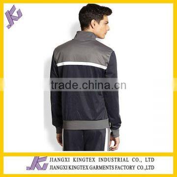 Color Block Track Jacket and Pants,Simple Color Blocking Track Jacket and Pants,2014 Stripe Style Jacket Sets photo-4