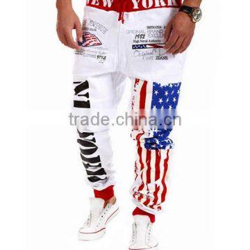 OEM Bulking Buy Closed Bottom Polyester/cotton Yarn Custom Mens Ruffle Hippie Pants photo-2