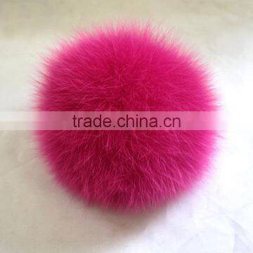 Myfur Royal Blue Genuine Dyed Fox Fur Bobble Wholesale Real Fur Accessory photo-5