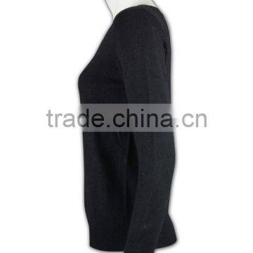 ISO9001/BSCI Manufature Round Neck Blank Ladies Formal Cardigan Sweater photo-3