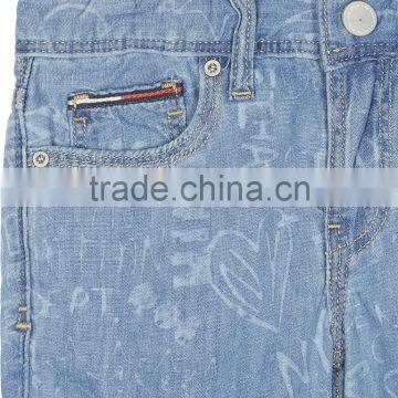 Custom Made Good Quality Dark Blue Higher Washed Denim Shorts photo-6