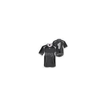 Personalized Sports Jerseys Round Neck, Black Team Football Shirts,Soccer Jersey Uniform