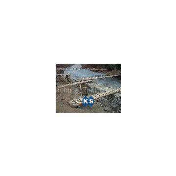 Hot Dip Galvanized Wire 2x1x1m PVC Coated Gabion Boxes Preventing Of Rock Breaking