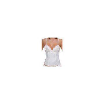 Fashion Seductive Silky body Push up Corset Style Bra Lace on upper Cup