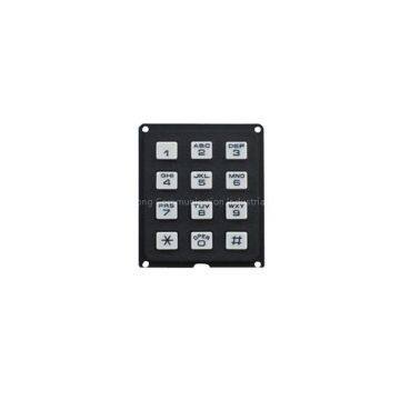 Vandalism proof waterproof rugged plastic mini numeric keypad
