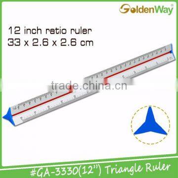 10cm, 15cm, 30 cm Metal Aluminium Triangle Ratio Ruler