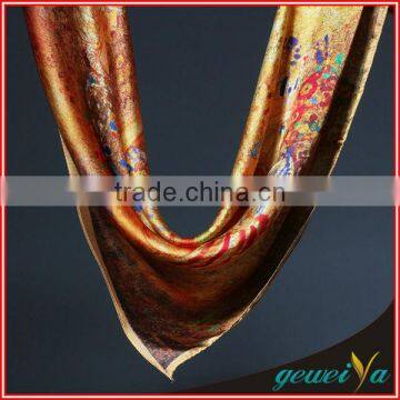 Shaoxing Textile Custom Digital Printed Rural flowers Scarf China