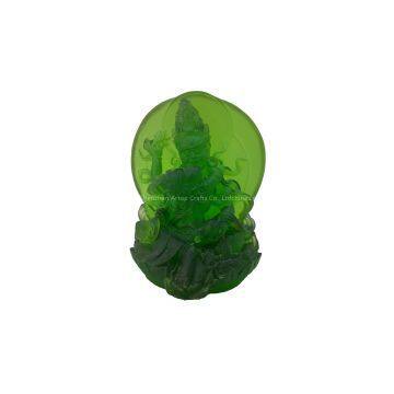 Liu li (Colored Glaze) Green Mammon