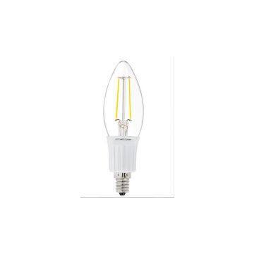INNOVALIGHT 2W LINEAR COB 360 DEGREE E14 C35 GLASS CANDLE LED FILAMENT LAMP