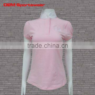 women sublimation polo tee shirt