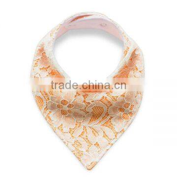 orange cotton bandana bibs