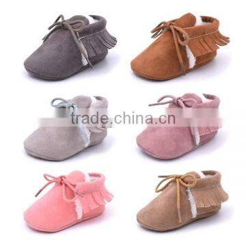 autumn&winter soft touch warm baby moccasins shoes