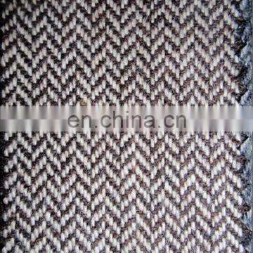 Herringbone wool fabric