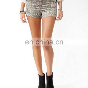 Jacquard Satin Trim Shorts CSS0028