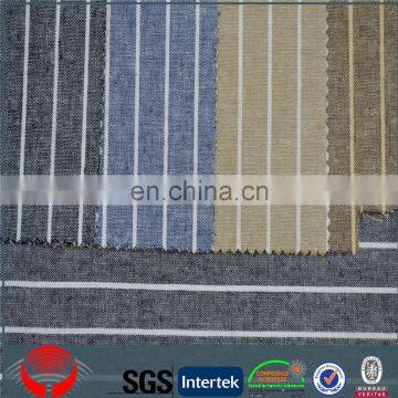 keqiao fabric Linen55%cotton45% strip fabric