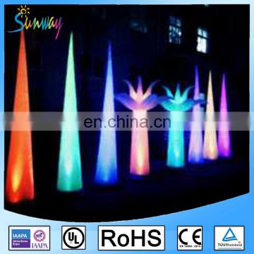 SUNWAY Customized Inflatable Light Column Party Decoration Inflatable Cone