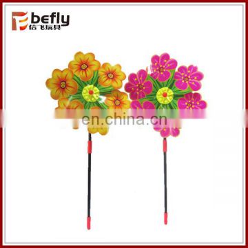 Kids plastic toy windmill stick