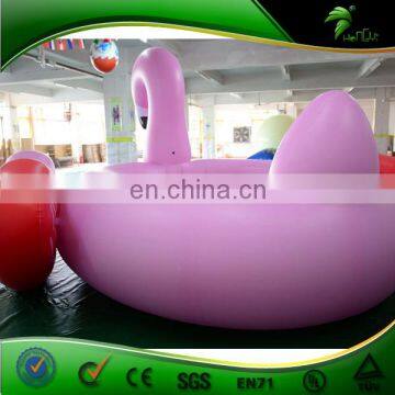 Giant Pink Inflatable Swan Swimming Pool Toys photo-5