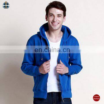 T-MH514 High Quality Men Zip 100% Cotton Wholesale Hoodies