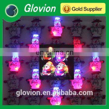 Glovion glowing christmas badge colorful led flashing badge for party new style led flashing badge