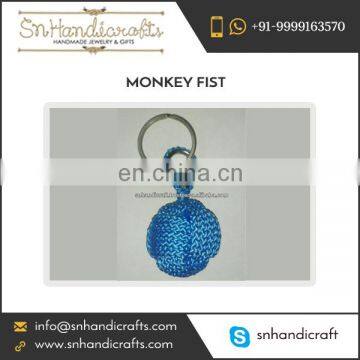 Classic Design Light Weight Monkey Fist Nautical Rope Keychain Available for Sale