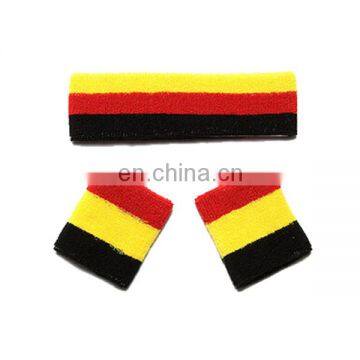 2017 Custom cheap wholesale terry cotton sport wristband