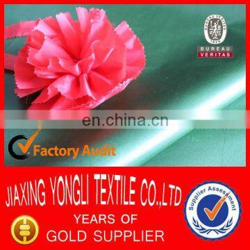 190T pongee fabric hard+Cire for flower