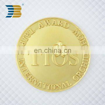 professional high quality 3D matt fake gold custom souvenir coins