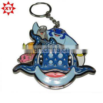 Lovely Soft enamel metal teddy bear keychain