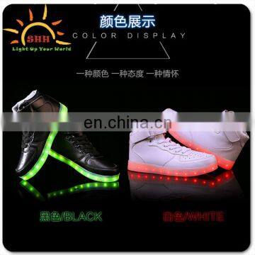 Light platform shoes flashing LED shoes