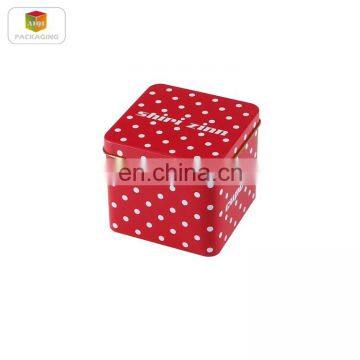 Factory price metal tin container/square tin box for tea packaging/tin storage with high quality