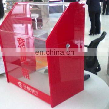 acrylic suggestion/donation/complaint boxes custom in China