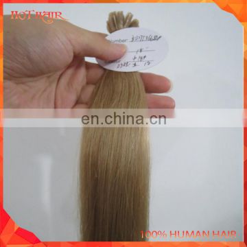 Alibaba 8A Blonde Color Indian U-Tip Human Hair Extension Virgin Wholesale Indian Cheap Straight Pre-bonded Human Hair Weaving