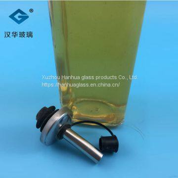 Wholesale 500 ml Square Olive Oil Glass Bottle photo-4