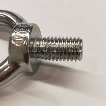 HKS306 Nickel White Color For Sail Boats / Yachts Stainless Steel Lifting Eye Bolt Highly Polished