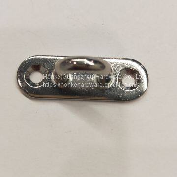Stainless Steel Oblong Pad Eye Plate Staple Ring Hook Loop U-shaped Design Marine Pad Eye Hook photo-5