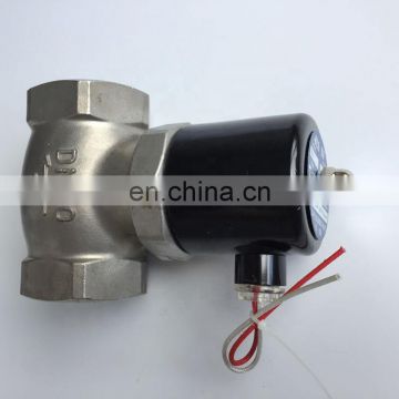 High temperature 180C 2 way water steam solenoid valve for hot water 1 inch Orifice 22mm US-25 PTFE normal close SS304 valve