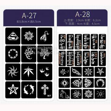 Waterproof Temporary Tattoo Sticker Black Disposable Hand Arm Girl Boy Body Sticker Tattoo Stencil For Tattoo Ink photo-4