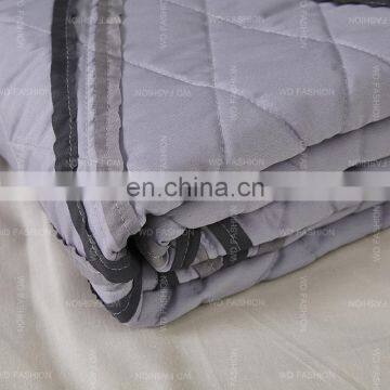 Patchwork Reversible Queen 90gsm Microfiber Fabric Quilt Bedspread Set photo-6