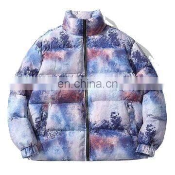 DiZNEW Winter Fashion Mens All Over Print Down Puffer Jacket for Man photo-3