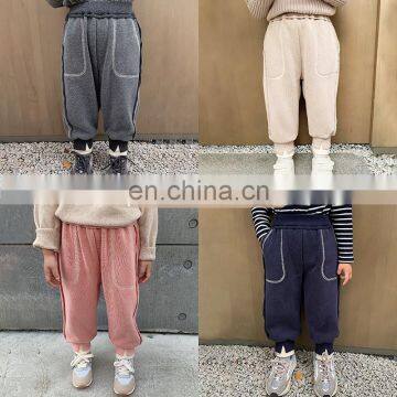 6282/Winter Newest Warm Thermal Pants for Teen Girls Plush Thick Casual Pants