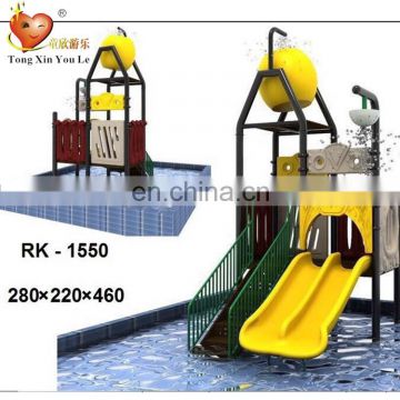 Beautiful customized small water playground amusement equipment water house play area for kids