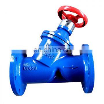 Cast Iron PN16 DN50 DN80 Flange Connection Digital Balance Valve With Hand Wheel