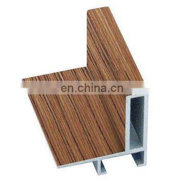 SHENGXIN China good price wood color aluminium profile to make doors windows cabinets and furniture kitchen