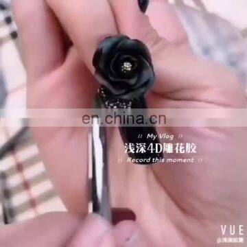 Queen Shining UV 3D carving gel No wipe for nail art design 4D sculpture uv gel thick carve gel