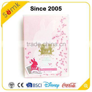 Novelty Beautiful pp Office Stationery White Pink File Document Paper Folder photo-3