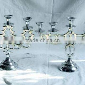 Silver Polished Multiholder Candle Stand